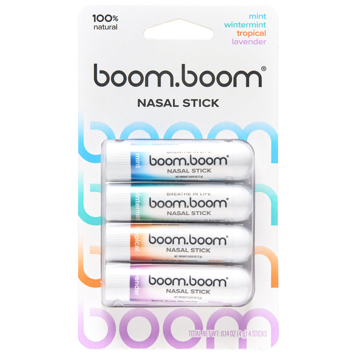 Boomboom adult nose nasal stick essential oils and menthol variety